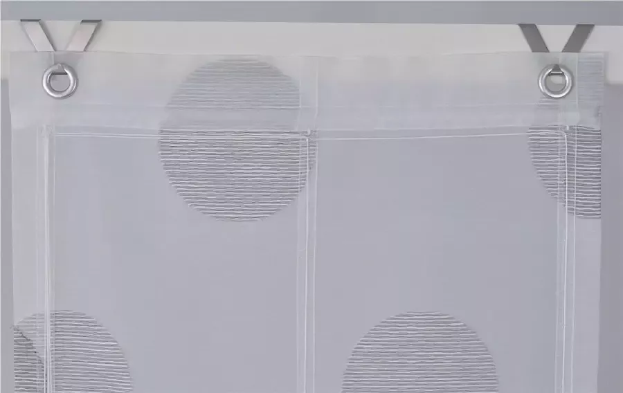 Kutti Romeins rolgordijn Rhonda wit halftransparant met motief gedessineerd met raamhaak (1 stuk)