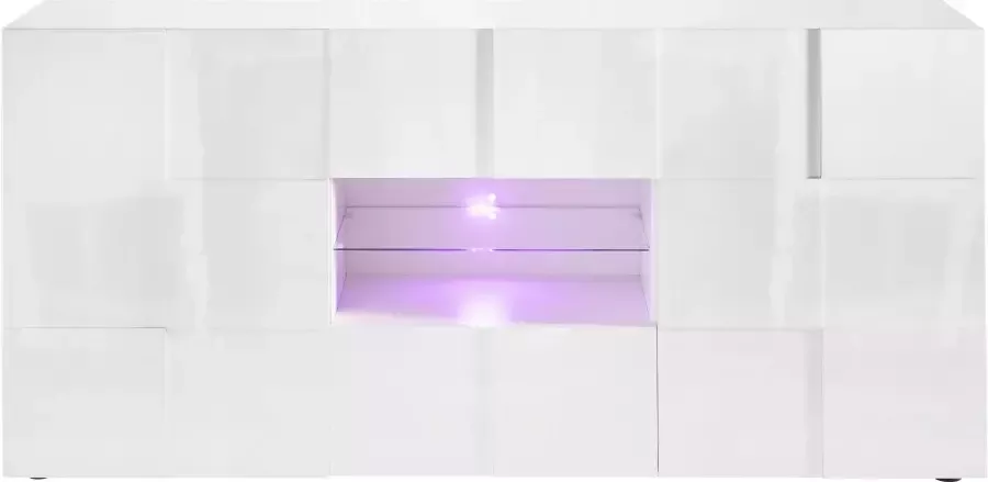 INOSIGN Dressoir Dama Breedte 181 Commode 2 deuren en 2 lades Dressoir Front in 3D-uiterlijk veel opbergruimte verschillende kleuren - Foto 14