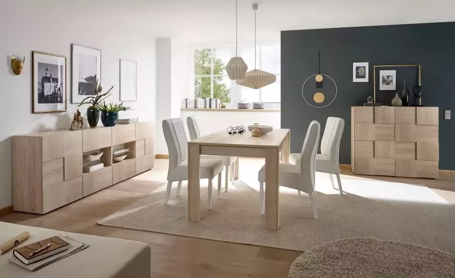 INOSIGN Dressoir Dama Breedte 241 Commode 2 deuren en 4 lades Dressoir Front in 3D-uiterlijk veel opbergruimte verschillende kleuren - Foto 2