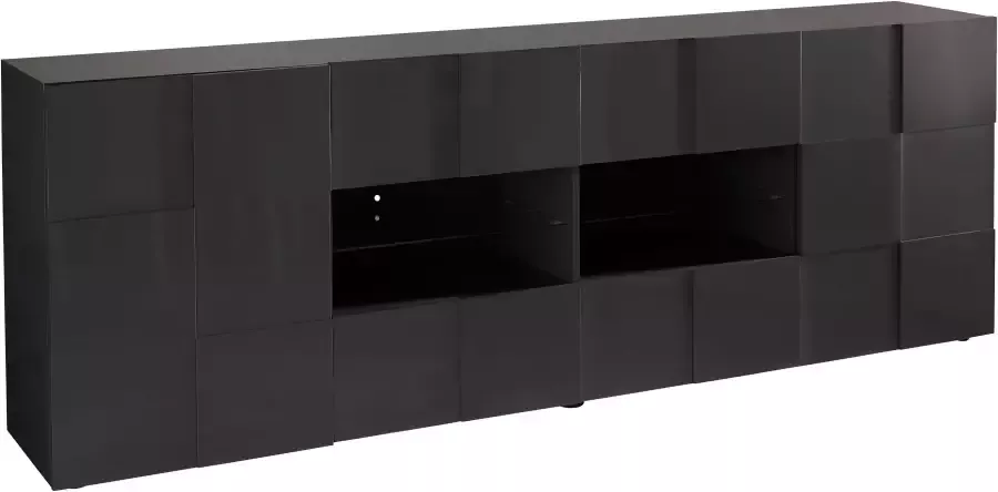 INOSIGN Dressoir Dama Breedte 241 Commode 2 deuren en 4 lades Dressoir Front in 3D-uiterlijk veel opbergruimte verschillende kleuren - Foto 6