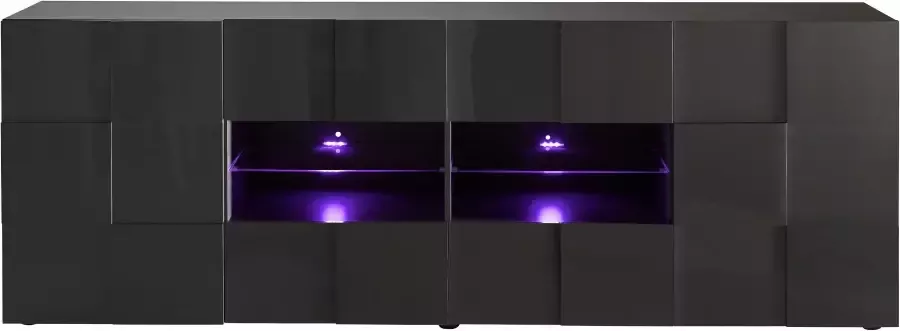 INOSIGN Dressoir Dama Breedte 241 Commode 2 deuren en 4 lades Dressoir Front in 3D-uiterlijk veel opbergruimte verschillende kleuren - Foto 9