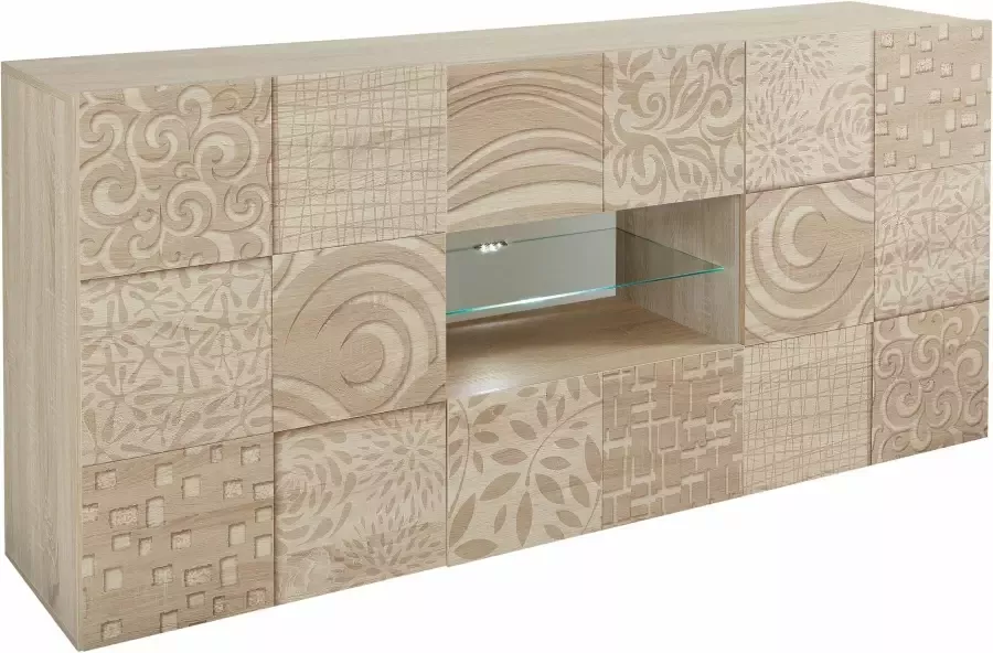 INOSIGN Dressoir Miro Breedte 181 cm met decoratieve zeefdruk - Foto 8