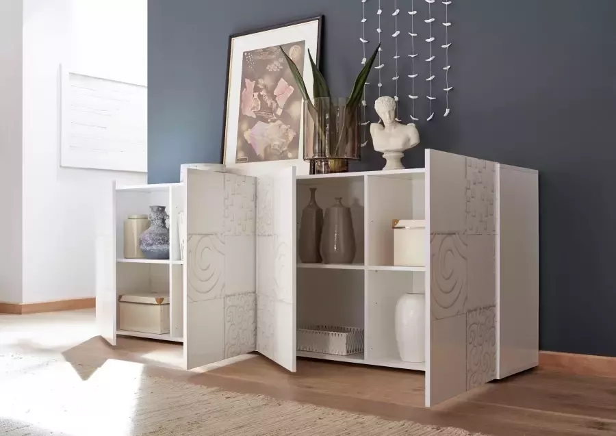 INOSIGN Dressoir Miro Breedte 241 cm met decoratieve zeefdruk - Foto 2