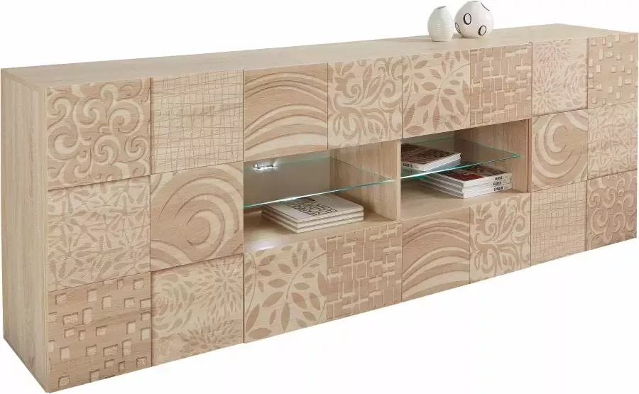 INOSIGN Dressoir Miro Breedte 241 cm met decoratieve zeefdruk - Foto 6