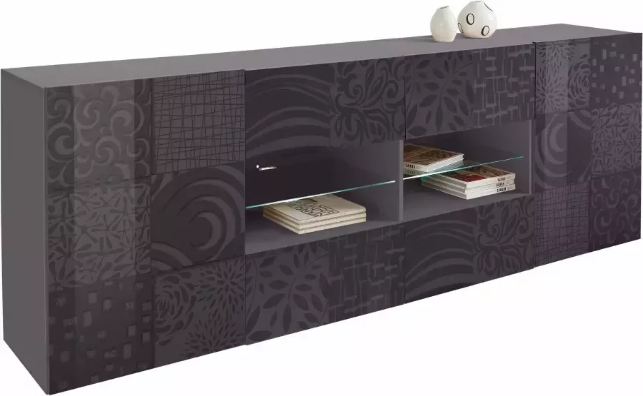 INOSIGN Dressoir Miro Breedte 241 cm met decoratieve zeefdruk - Foto 5