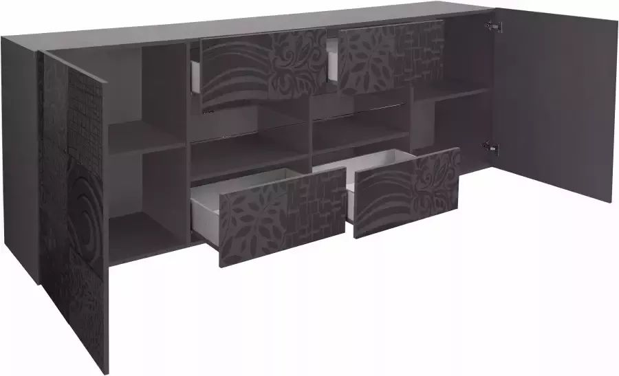 INOSIGN Dressoir Miro Breedte 241 cm met decoratieve zeefdruk - Foto 7