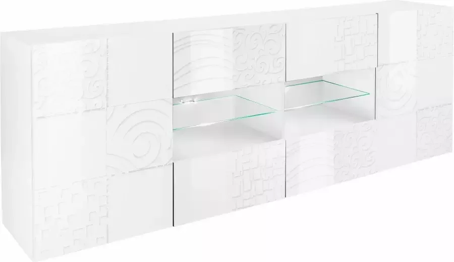 INOSIGN Dressoir Miro Breedte 241 cm met decoratieve zeefdruk - Foto 9