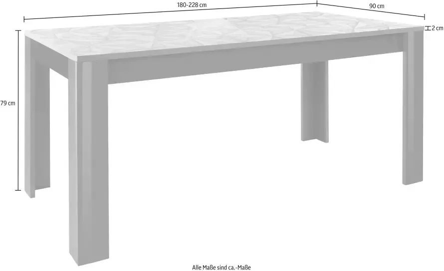INOSIGN Eettafel Prisma Breedte 180 cm-228 cm - Foto 7