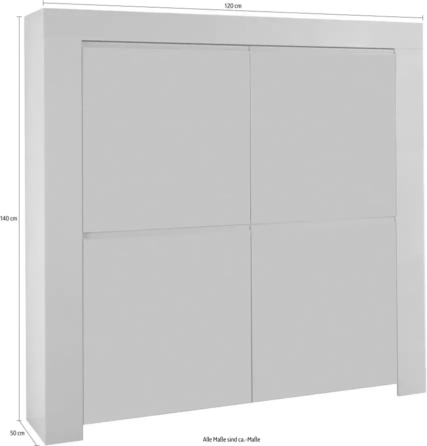 INOSIGN Highboard Amalfi Breedte 120 cm