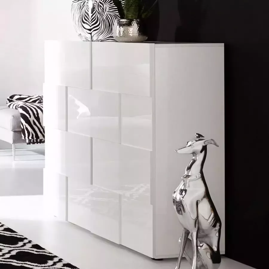 INOSIGN Highboard Dama Hoogte 111 cm Breedte 121 cm Commode 2 deuren Hoge commode