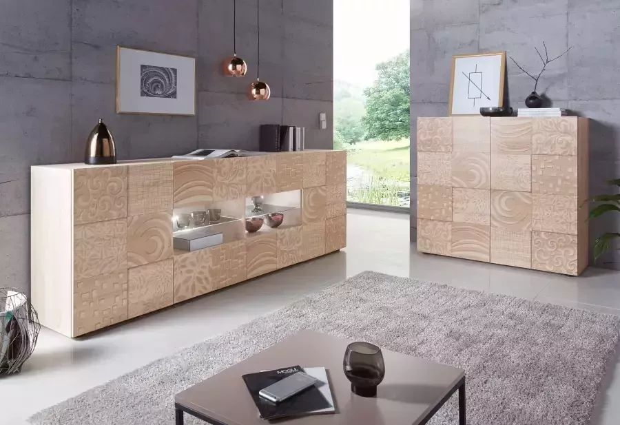 INOSIGN Highboard Miro Breedte 121 cm met decoratieve zeefdruk - Foto 7