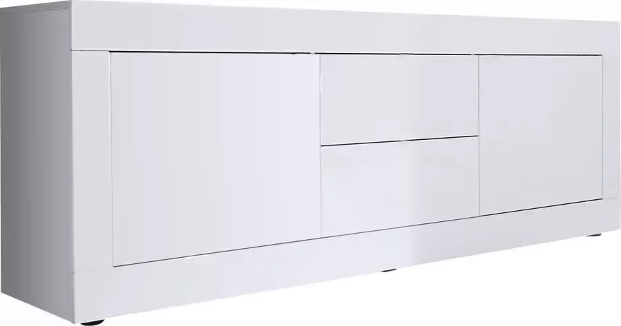 INOSIGN Tv-meubel Basis breedte 210 cm TV-meubel 2 deuren 2 lades TV-kast Metalen handgreep moderne frame-uitstraling veel opbergruimte kleurkeuze - Foto 5