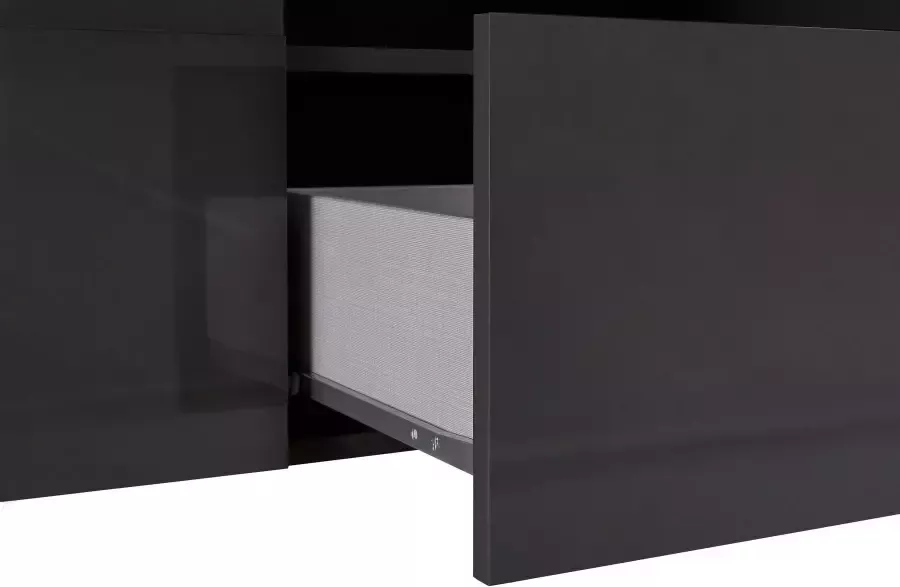 INOSIGN Tv-meubel Dama Breedte 181 cm TV-meubel 2 deuren 1 lade TV-kast Front in 3D-uiterlijk veel opbergruimte verschillende kleuren - Foto 4
