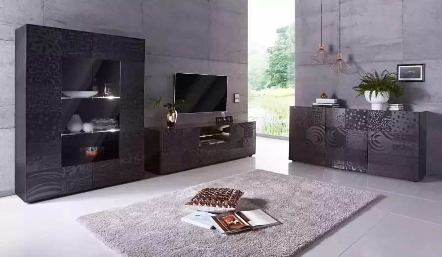 INOSIGN Tv-meubel Miro Breedte 181 cm met decoratieve zeefdruk - Foto 6
