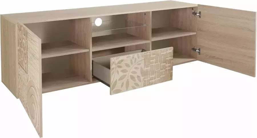 INOSIGN Tv-meubel Miro Breedte 181 cm met decoratieve zeefdruk - Foto 8