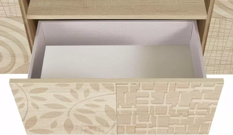 INOSIGN Tv-meubel Miro Breedte 181 cm met decoratieve zeefdruk - Foto 6