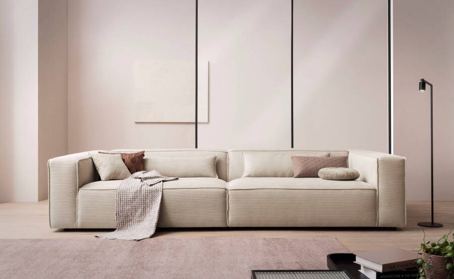 LeGer Home by Lena Gercke 3-zitsbank PIARA XXL sofa met biesnaad Big-sofa in cord of linnenlook - Foto 4
