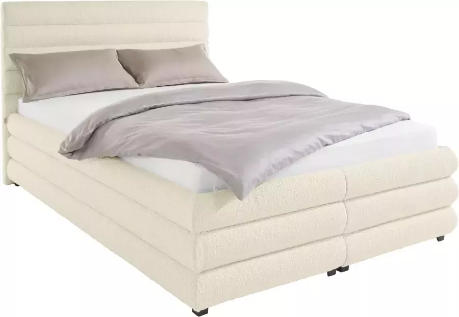 LeGer Home by Lena Gercke Gestoffeerd bed Maylis bouclé naar keuze met en zonder matras en lattenbodem ook in 200 cm breedte - Foto 4