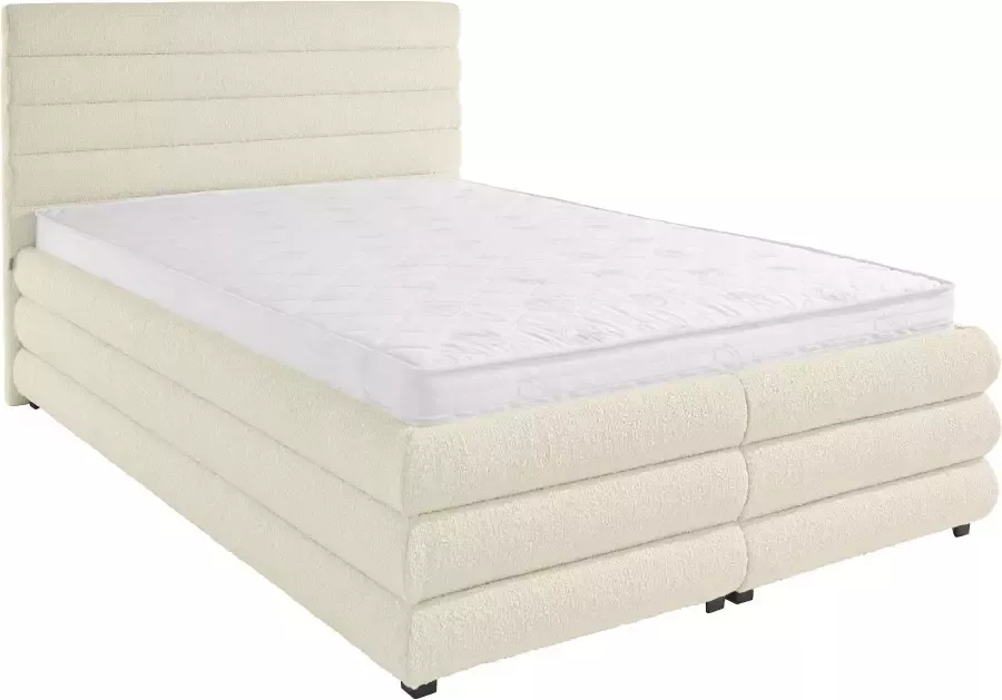 LeGer Home by Lena Gercke Gestoffeerd bed Maylis bouclé naar keuze met en zonder matras en lattenbodem ook in 200 cm breedte - Foto 3