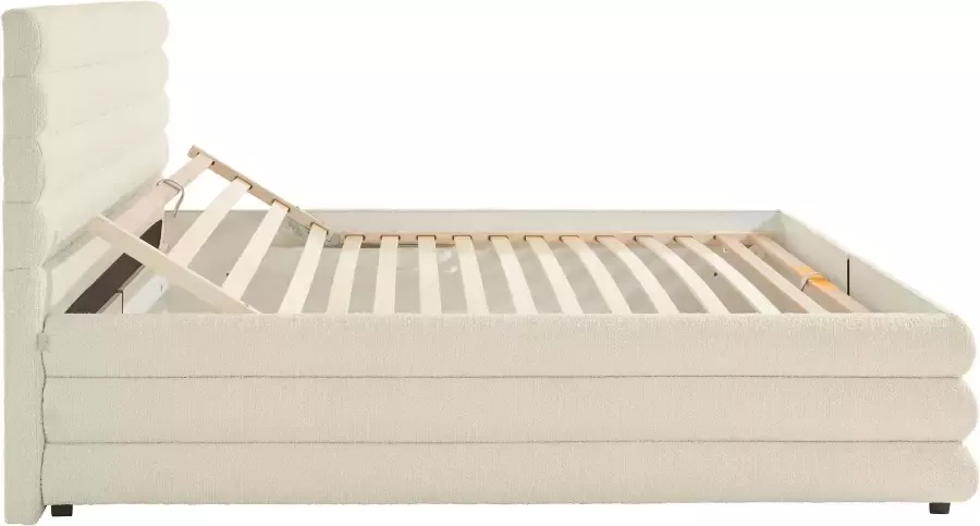 LeGer Home by Lena Gercke Gestoffeerd bed Maylis bouclé naar keuze met en zonder matras en lattenbodem ook in 200 cm breedte - Foto 10