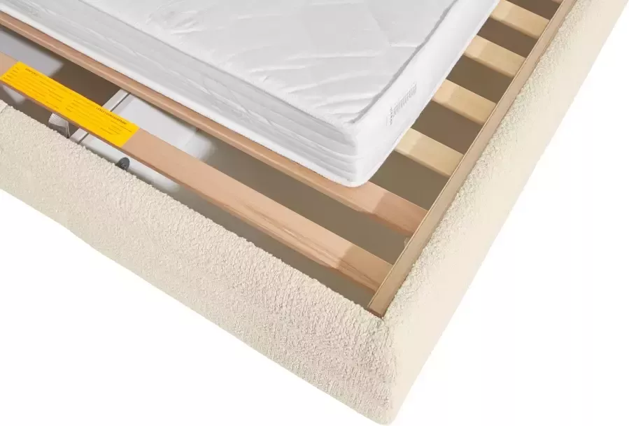 LeGer Home by Lena Gercke Gestoffeerd bed Maylis bouclé naar keuze met en zonder matras en lattenbodem ook in 200 cm breedte - Foto 5