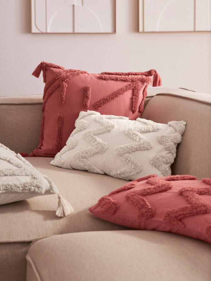 LeGer Home by Lena Gercke Sierkussen Marusha Kussenovertrekken 2 stuks zonder vulling met getuft motief (2 stuks) - Foto 8