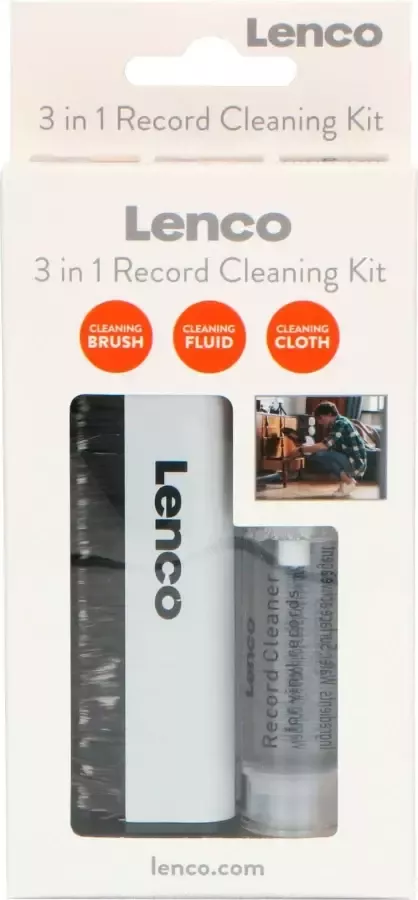 Lenco Schoonmaakborstel 3-in-1 grammofoonplaten-reinigingsset (set) - Foto 14
