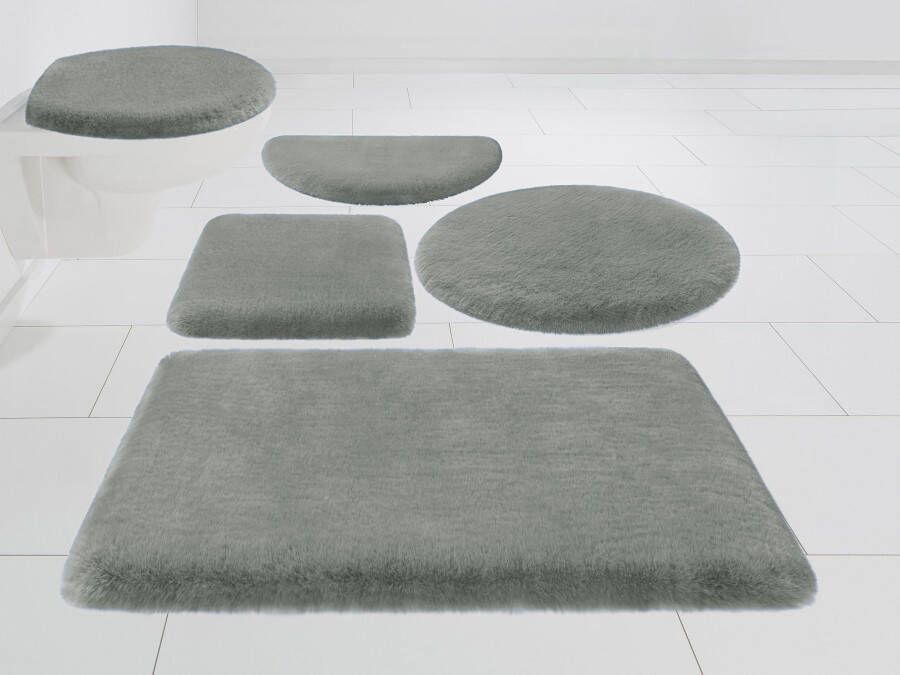 Leonique Badmat Ransol bijzonder lange pool zeer pluizig Badmat konijnenbont-gevoel rechthoekig rond & als 3-delige set - Foto 8