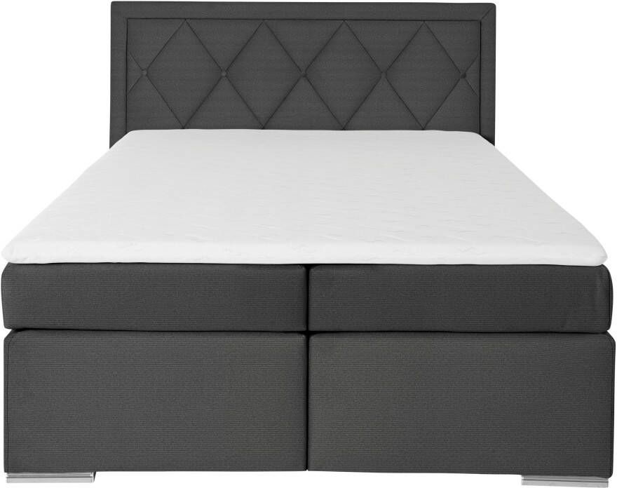 Leonique Boxspring Alfie bestseller optioneel met bedlade met capitonnage in het hoofdbord h2 h3 en h4 ter keuze - Foto 2