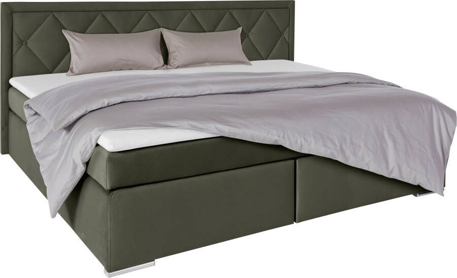 Leonique Boxspring Alfie bestseller optioneel met bedlade met capitonnage in het hoofdbord h2 h3 en h4 ter keuze - Foto 5