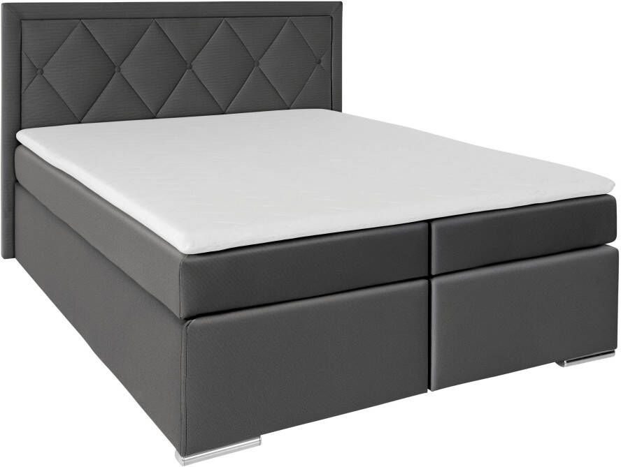 Leonique Boxspring Alfie bestseller optioneel met bedlade met capitonnage in het hoofdbord h2 h3 en h4 ter keuze - Foto 3