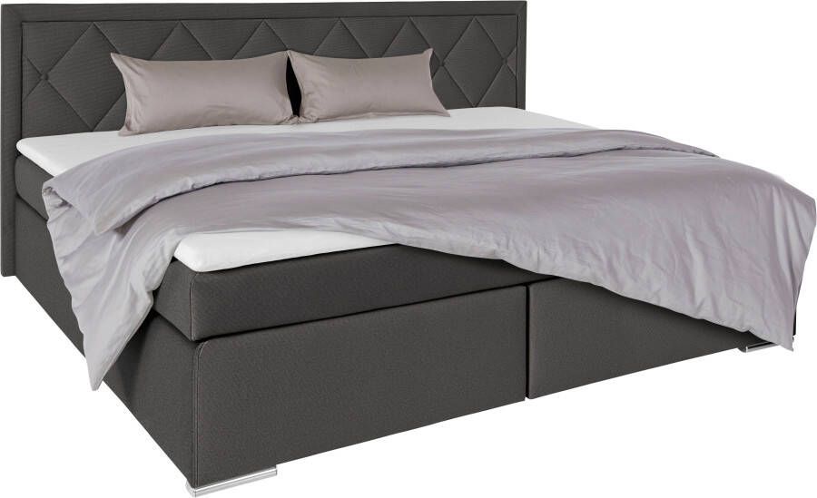 Leonique Boxspring Alfie bestseller optioneel met bedlade met capitonnage in het hoofdbord h2 h3 en h4 ter keuze - Foto 5