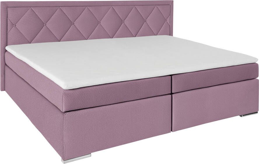 Leonique Boxspring Alfie bestseller optioneel met bedlade met capitonnage in het hoofdbord h2 h3 en h4 ter keuze - Foto 5