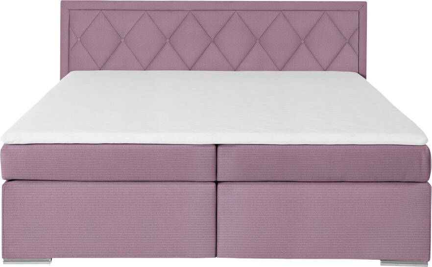 Leonique Boxspring Alfie bestseller optioneel met bedlade met capitonnage in het hoofdbord h2 h3 en h4 ter keuze - Foto 7