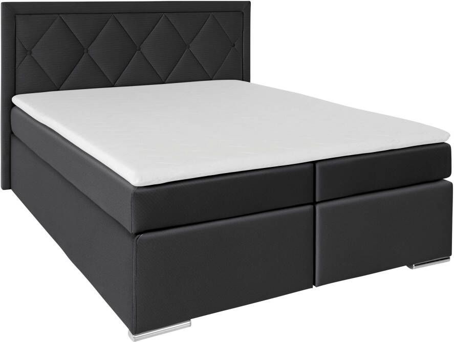 Leonique Boxspring Alfie bestseller optioneel met bedlade met capitonnage in het hoofdbord h2 h3 en h4 ter keuze - Foto 3