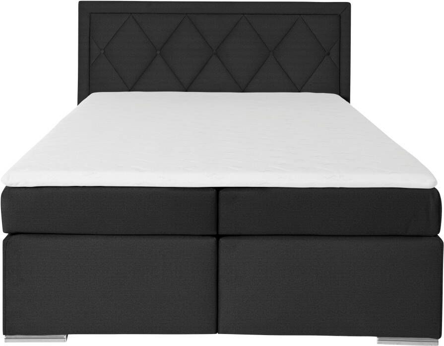 Leonique Boxspring Alfie bestseller optioneel met bedlade met capitonnage in het hoofdbord h2 h3 en h4 ter keuze - Foto 2