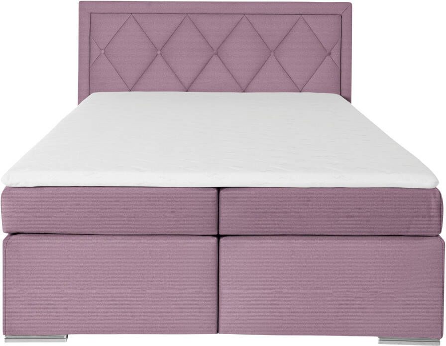 Leonique Boxspring Alfie bestseller optioneel met bedlade met capitonnage in het hoofdbord h2 h3 en h4 ter keuze - Foto 3