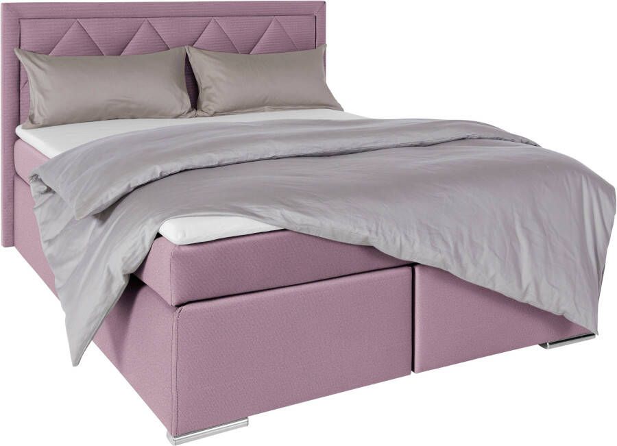 Leonique Boxspring Alfie bestseller optioneel met bedlade met capitonnage in het hoofdbord h2 h3 en h4 ter keuze - Foto 6