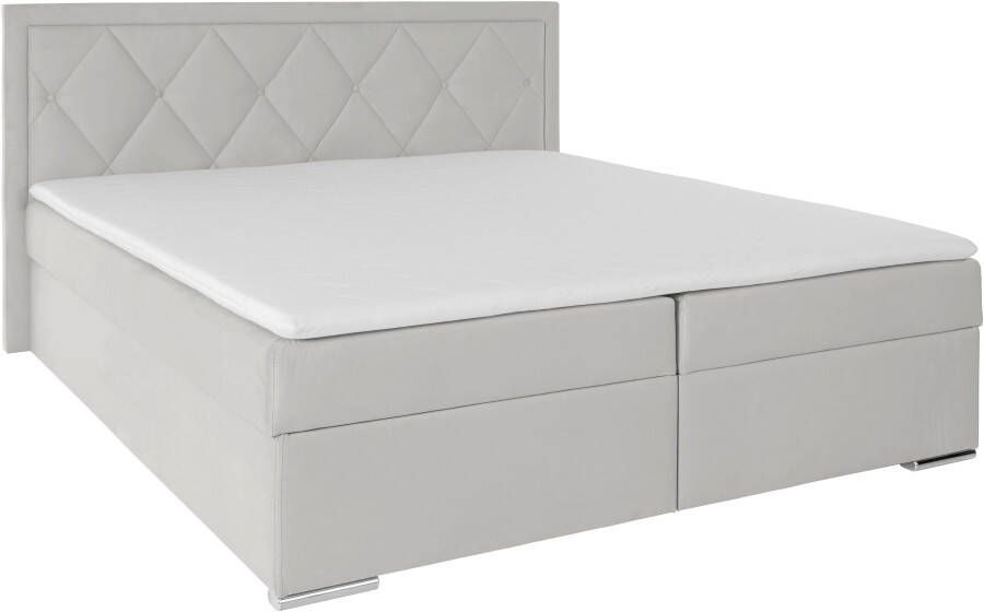 Leonique Boxspring Alfie bestseller optioneel met bedlade met capitonnage in het hoofdbord h2 h3 en h4 ter keuze - Foto 6