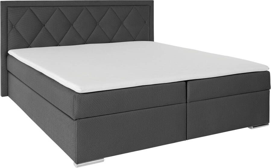 Leonique Boxspring Alfie bestseller optioneel met bedlade met capitonnage in het hoofdbord h2 h3 en h4 ter keuze - Foto 5