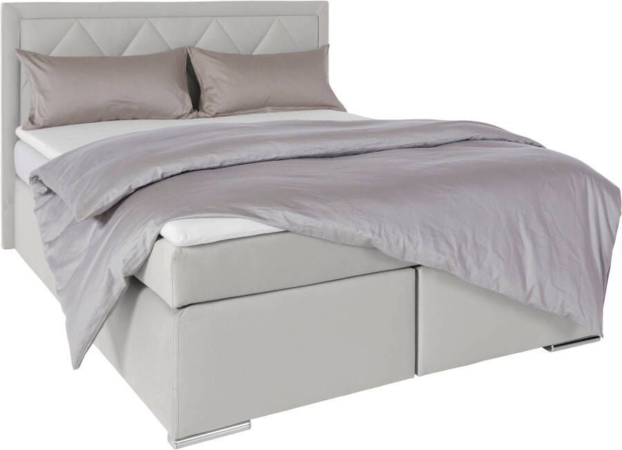 Leonique Boxspring Alfie bestseller optioneel met bedlade met capitonnage in het hoofdbord h2 h3 en h4 ter keuze - Foto 6