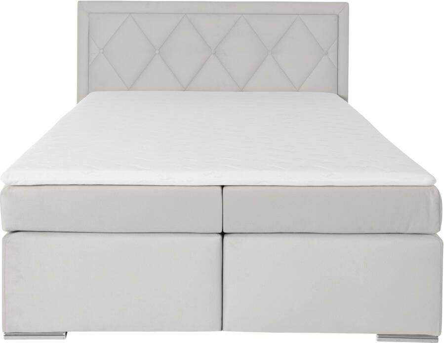 Leonique Boxspring Alfie bestseller optioneel met bedlade met capitonnage in het hoofdbord h2 h3 en h4 ter keuze - Foto 3