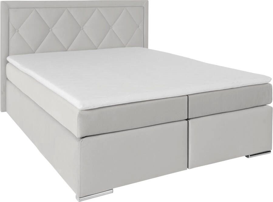 Leonique Boxspring Alfie bestseller optioneel met bedlade met capitonnage in het hoofdbord h2 h3 en h4 ter keuze - Foto 5