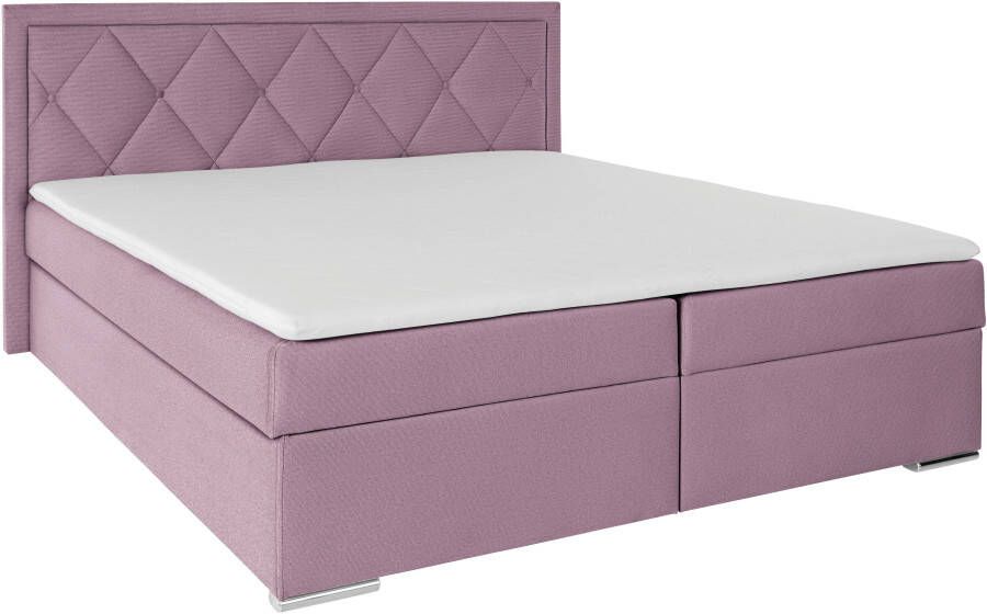 Leonique Boxspring Alfie bestseller optioneel met bedlade met capitonnage in het hoofdbord h2 h3 en h4 ter keuze - Foto 6