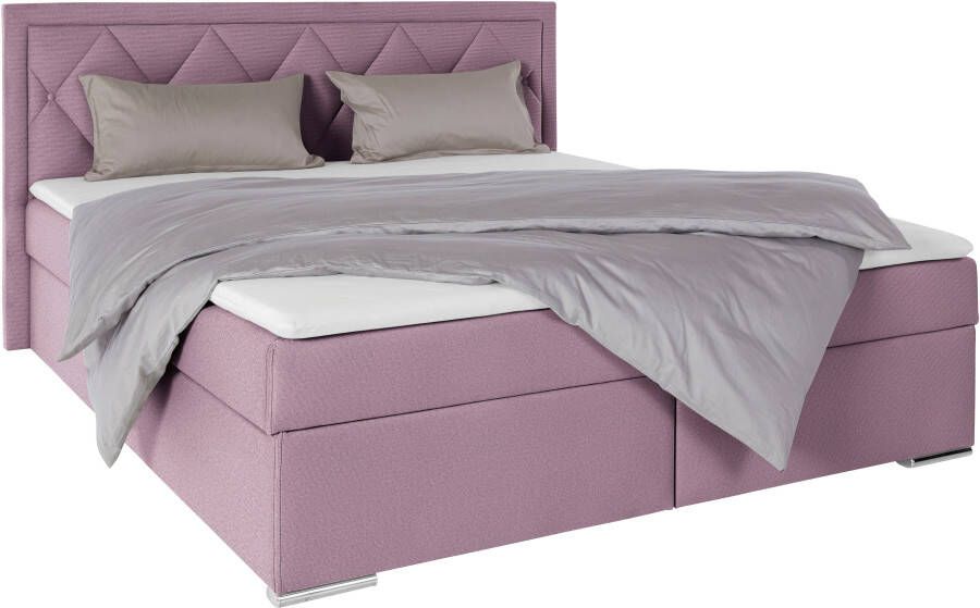 Leonique Boxspring Alfie bestseller optioneel met bedlade met capitonnage in het hoofdbord h2 h3 en h4 ter keuze - Foto 7