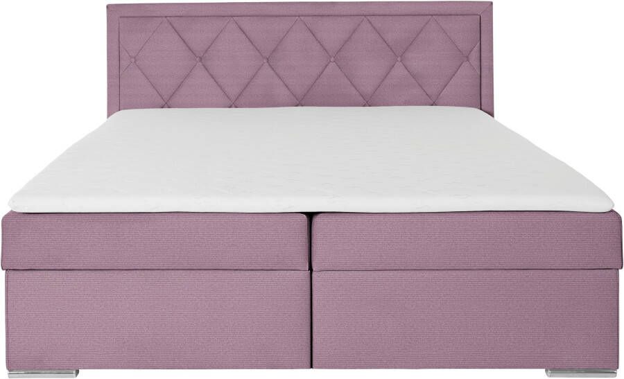 Leonique Boxspring Alfie bestseller optioneel met bedlade met capitonnage in het hoofdbord h2 h3 en h4 ter keuze - Foto 10