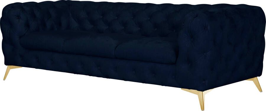 Leonique Chesterfield-bank Glynis luxueuze capitonnage moderne chesterfield look kleur van de poten ter keuze - Foto 7