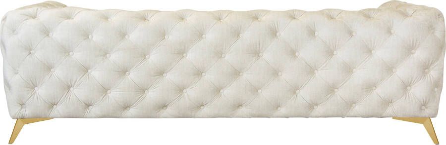 Leonique Chesterfield-bank Glynis luxueuze capitonnage moderne chesterfield look kleur van de poten ter keuze - Foto 8