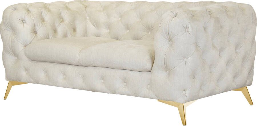 Leonique Chesterfield-bank Glynis luxueuze capitonnage moderne chesterfield look kleur van de poten ter keuze - Foto 7