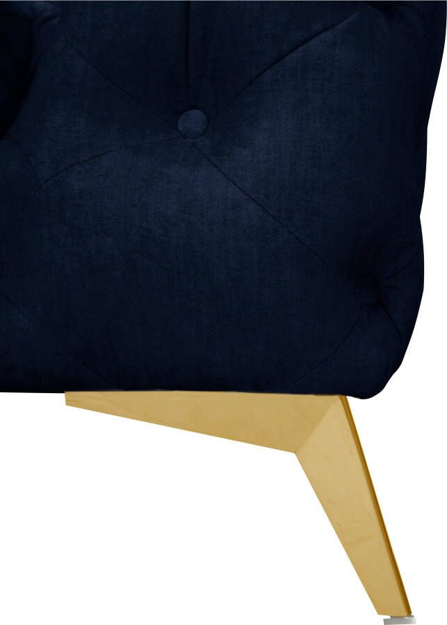 Leonique Chesterfield-fauteuil Glynis luxueuze capitonnage moderne chesterfield look kleur van de poten ter keuze - Foto 5